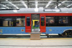 Pociąg FLIRT jeszcze w fabryce Stadler w Siedlcach